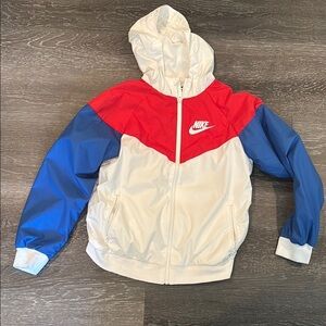 Nike Red, Blue, and White Windbreaker Jacket